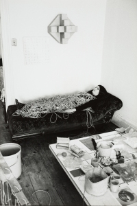 Eva Hesse in 1968. Photo by Herman Landshoff. From Eva Hesse (2016), dir. Marcie Begleiter. 